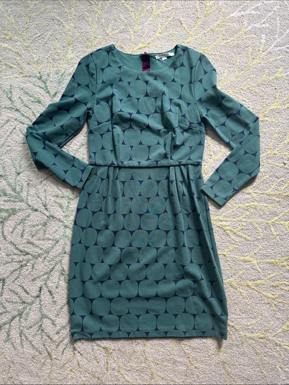 Boden large circle jersey shift dress 10